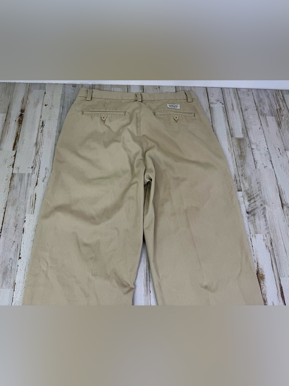 Vintage Old Navy Regular Khaki Beige Chinos Pants Mens 32x31.5 - Picture 10 of 11